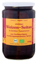 Weizen-Seitan im Glas